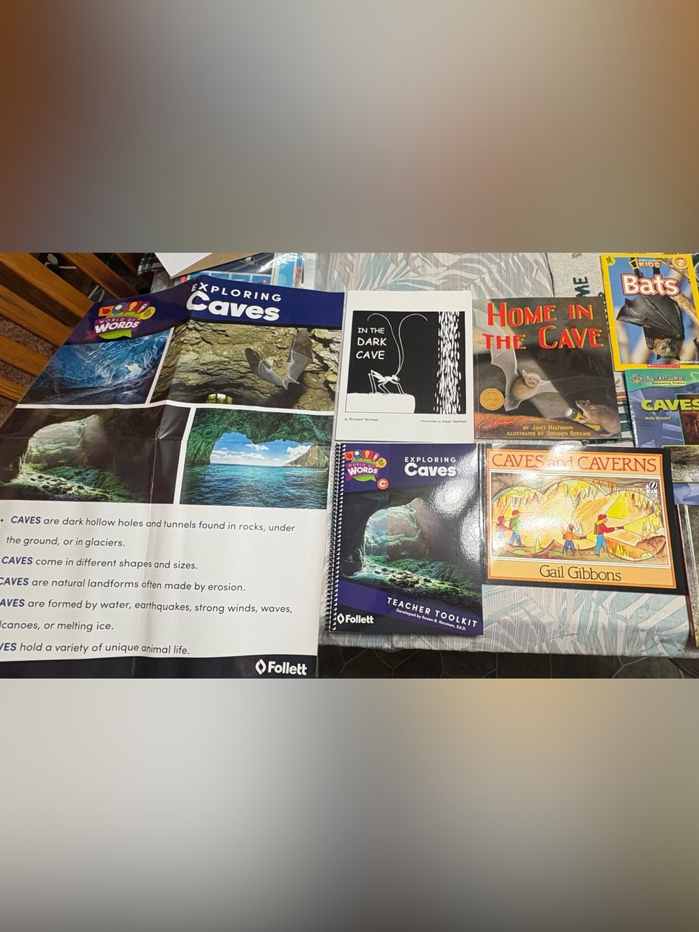 Exploring Caves Educational Set - 6 books, teaching manual & Poster